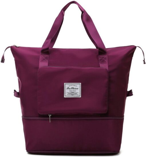 Large Capacity Travel Bag, Foldable Travel Bag, Expandable Travel Duffel Bag, Collapsible Waterproof Large Capacity Travel Handbag, Overnight Bag for Women and Man - Image 7