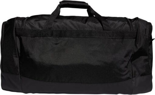 adidas Defender 4.0 Duffel, Durable Athletic Sports Gym Travel Bag for Men and Women, Black/White, Large (110L) - Image 6