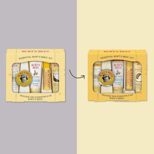 Burt's Bees Gifts Ideas - Essential Everyday Beauty Set, 5 Travel Size Products - Deep Cleansing Cream, Hand Salve, Body Lotion, Foot Cream and Lip Balm - Image 2