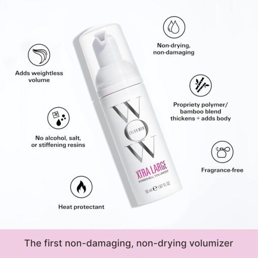 COLOR WOW Xtra Large Bombshell Volumizer – New Alcohol-Free Technology for Lasting Volume and Thickness - Image 5